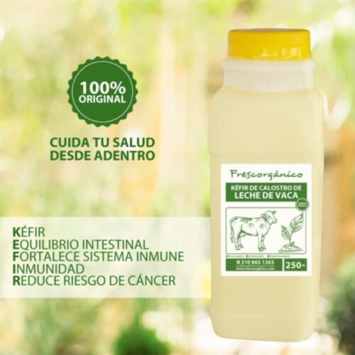 Comprar Kéfir de Calostro de Vaca 250 ml - Granja Frescorganico Colombia