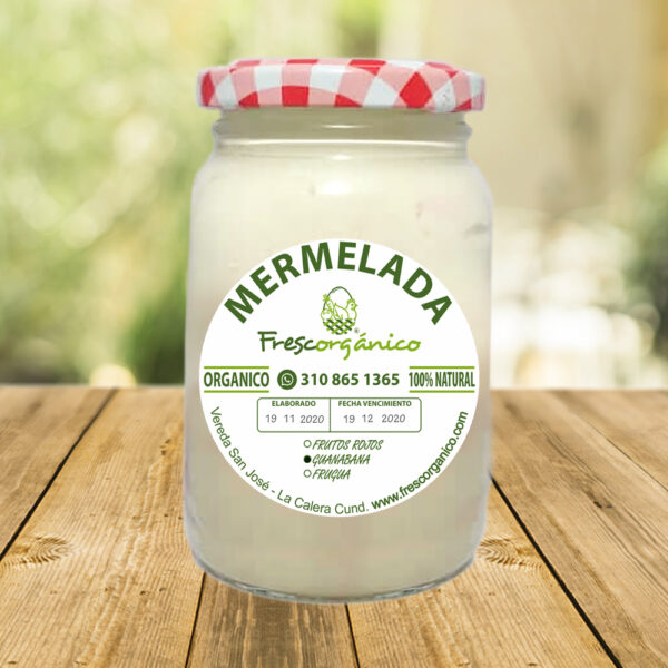 Comprar Mermelada de Guanábana Frescorgánico Natural y Artesanal