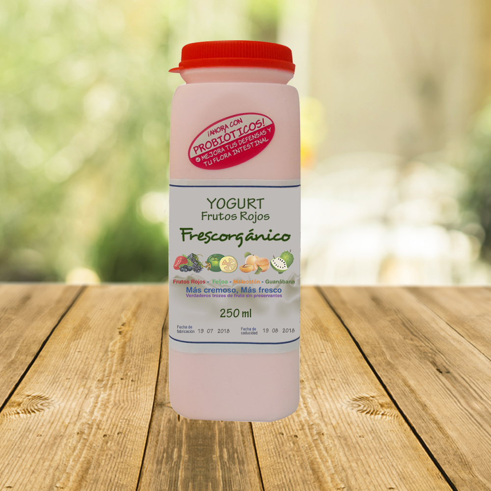 Comprar Yogurt de Frutos Rojos 250 ml - Granja Frescorganico Colombia