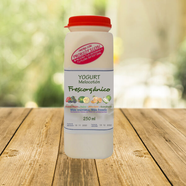 Comprar Yogurt de Melocotón 250 ml - Granja Frescorganico Colombia