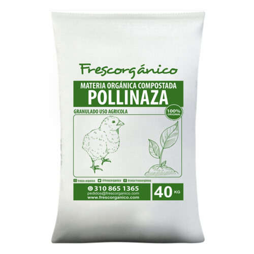 Abono de pollinaza orgánico, estiércol de pollo rico en nutrientes para fertilizar suelos y promover el crecimiento de cultivos, de Frescorgánico en Colombia.