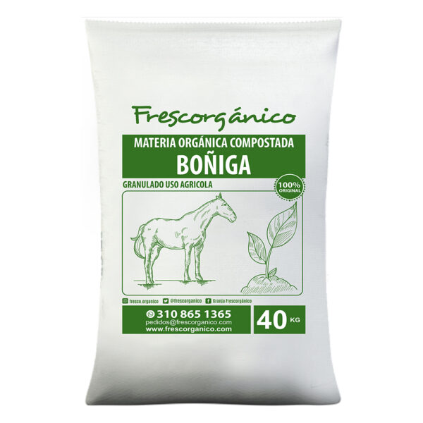 Abono de caballo orgánico, boñiga natural ideal para fertilizar cultivos y mejorar la calidad del suelo, de Frescorgánico en Colombia.