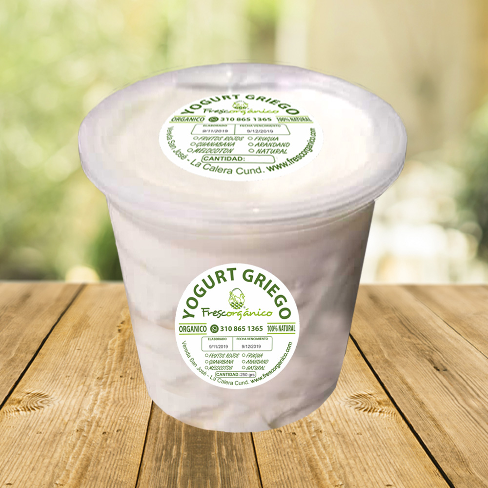 Comprar Yogurt Griego Natural Artesanal - Frescorgánico Colombia