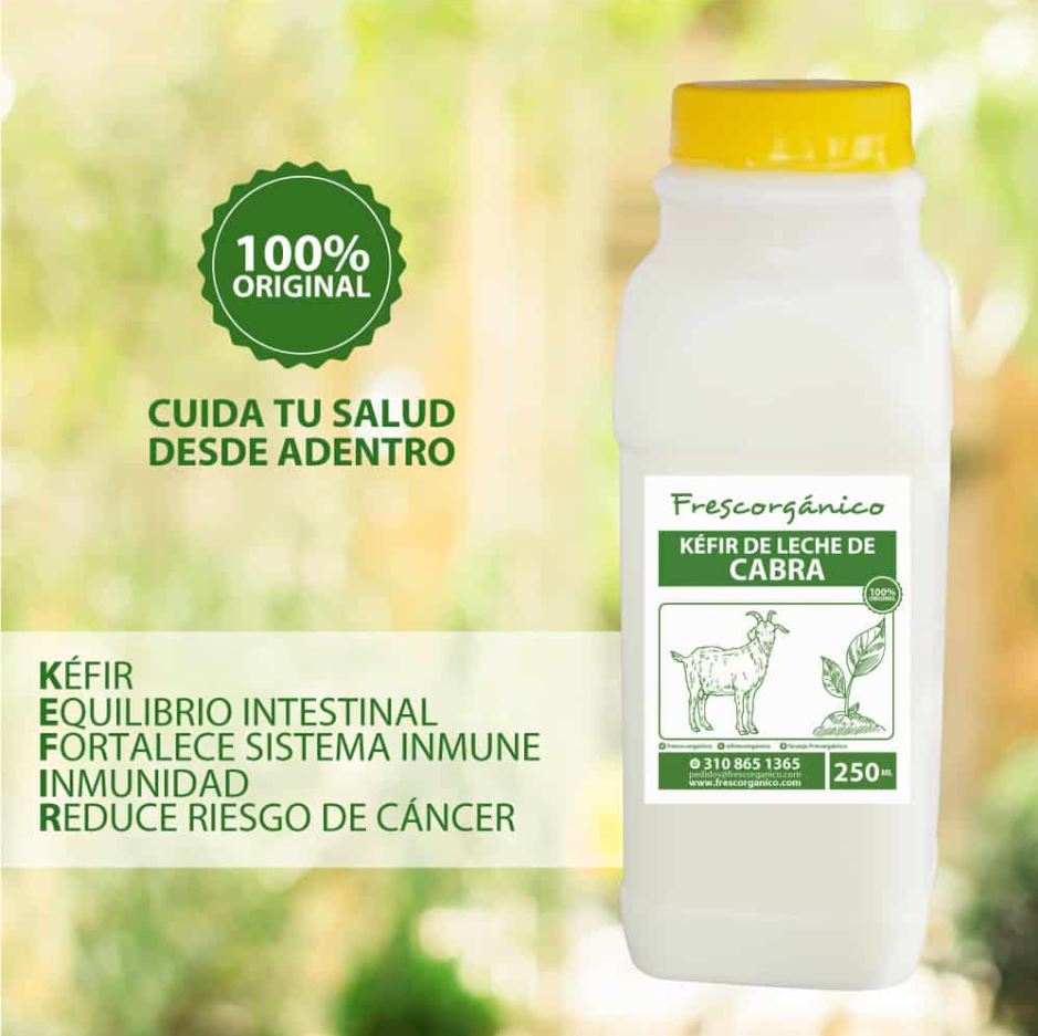 Comprar Kéfir de Leche de Cabra Artesanal - Frescorgánico Colombia