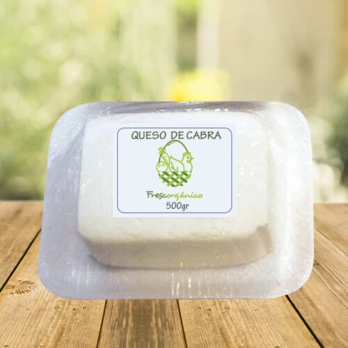 Queso de leche de cabra artesanal Frescorgánico, saludable y libre de aditivos.