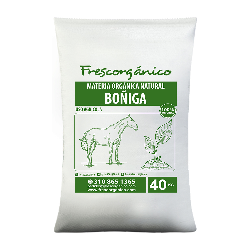 Abono de caballo orgánico, boñiga natural ideal para fertilizar cultivos y mejorar la calidad del suelo, de Frescorgánico en Colombia.