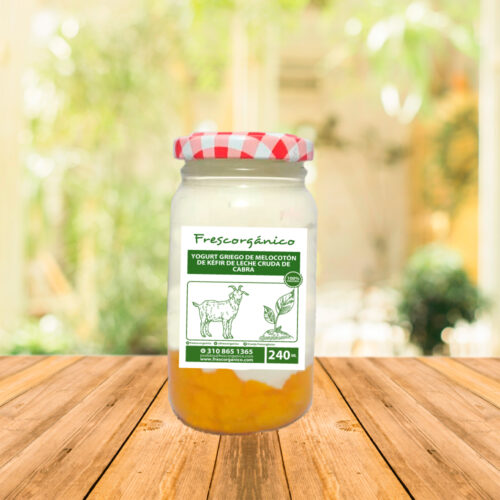 YOGURT GRIEGO DE MELOCOTÓN DE KEFIR DE LECHE DE CABRA 240ML