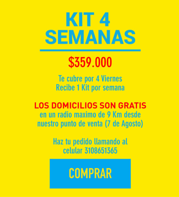 KIT 4 SEMANAS